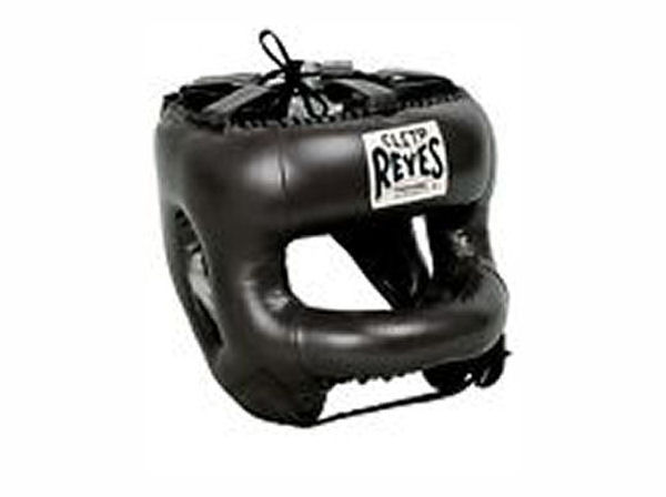 Cleto Reyes Pro Sparring Head Guard with Rounded Nylon Bar Black